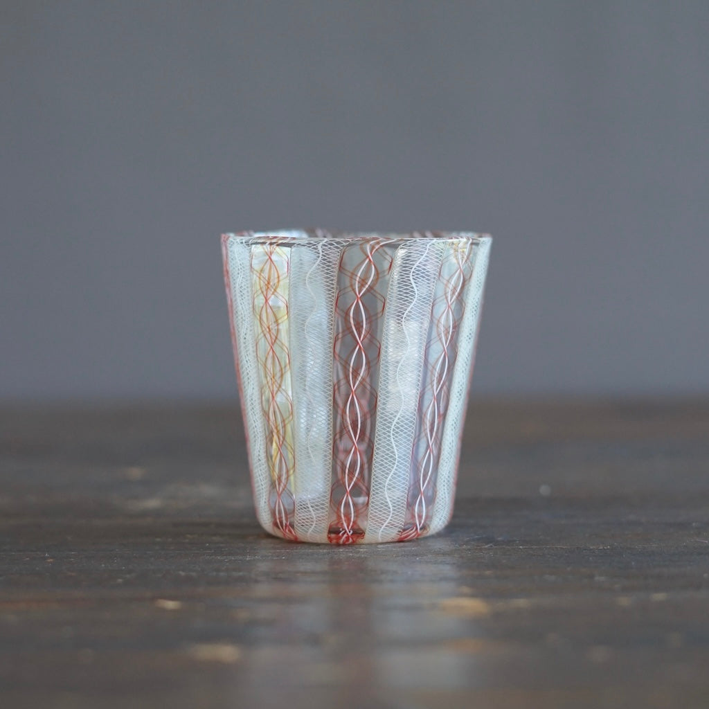 Orange Lace Glass Tumbler #U26A