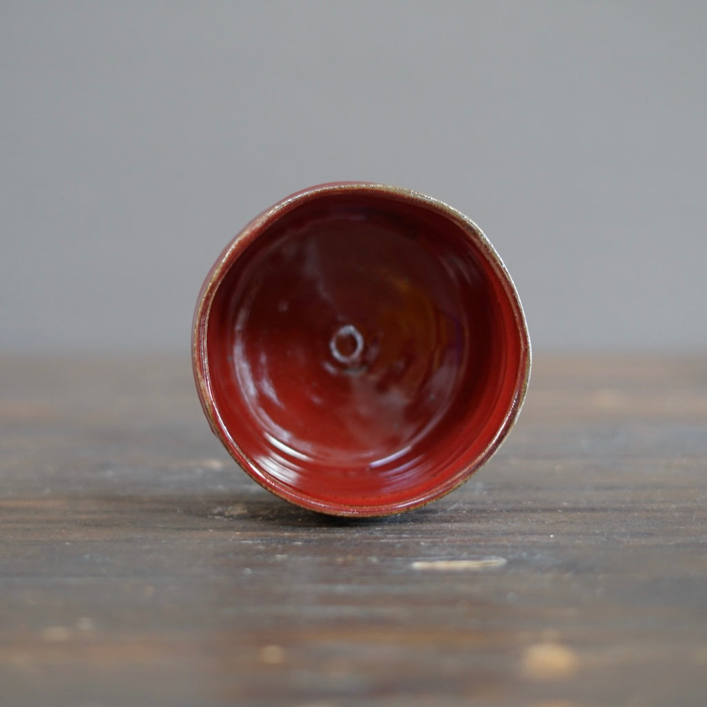 Wood Fired Red Tea Bowl #SY759