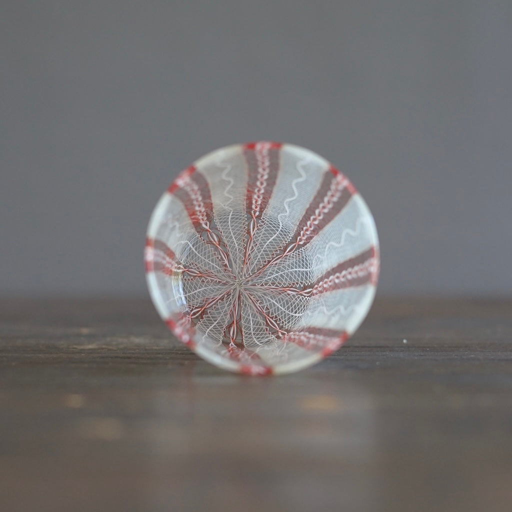 Orange Lace Glass Tumbler #U26B