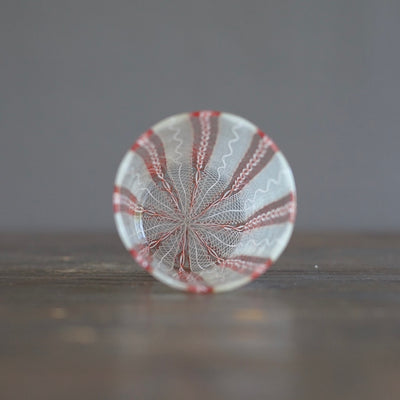 Orange Lace Glass Tumbler #U26B