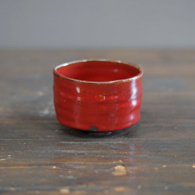 Wood Fired Red Tea Bowl #SY761