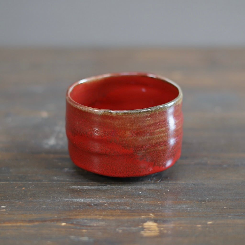 Wood Fired Red Tea Bowl #SY761