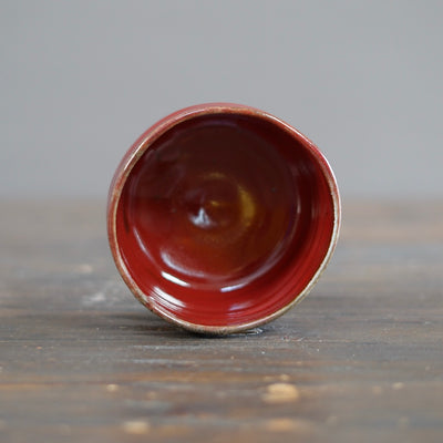Wood Fired Red Tea Bowl #SY761