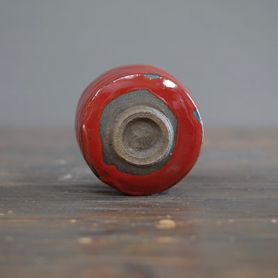Wood Fired Red Tea Bowl #SY761