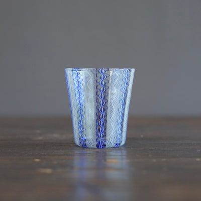 Blue Lace Glass Tumbler #U26F