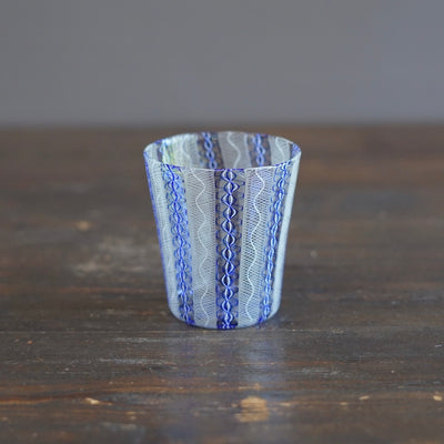 Blue Lace Glass Tumbler #U26F