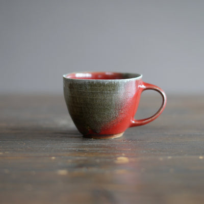 Wood Fired Red Mug #SY815