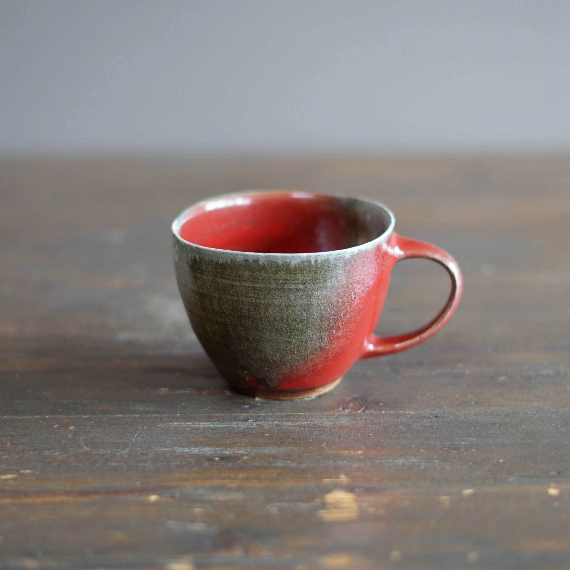 Wood Fired Red Mug #SY815