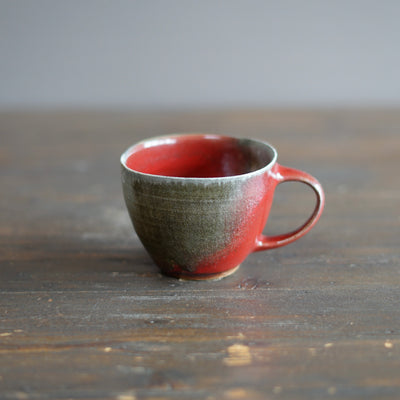Wood Fired Red Mug #SY815