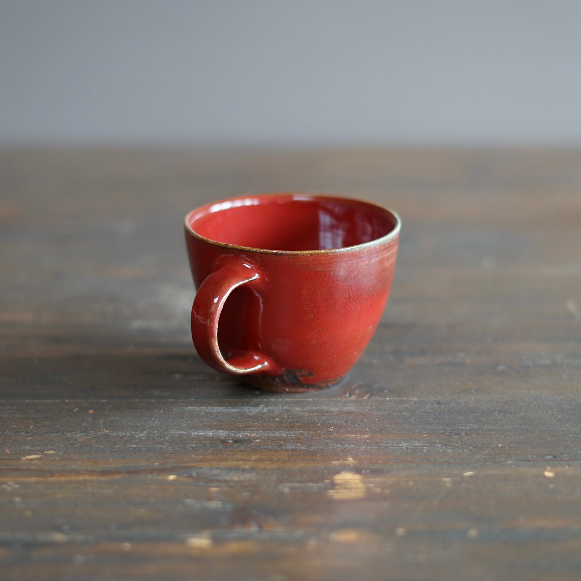 Wood Fired Red Mug #SY816