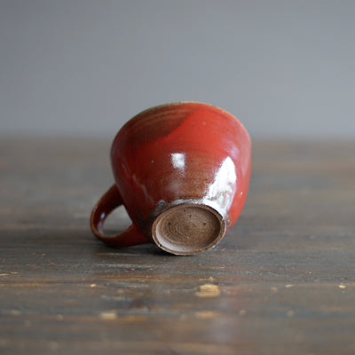 Wood Fired Red Mug #SY816