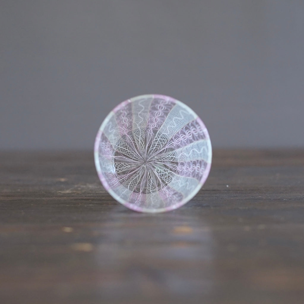 Pink Lace Glass Tumbler #U26J