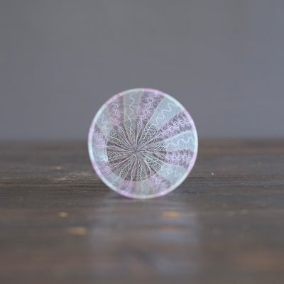 Pink Lace Glass Tumbler #U26J