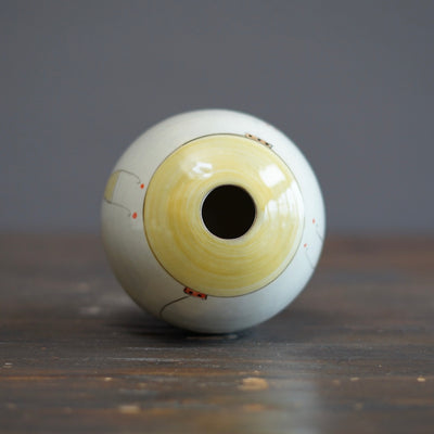 "Schematics" Globe Flower Vase #BB89B