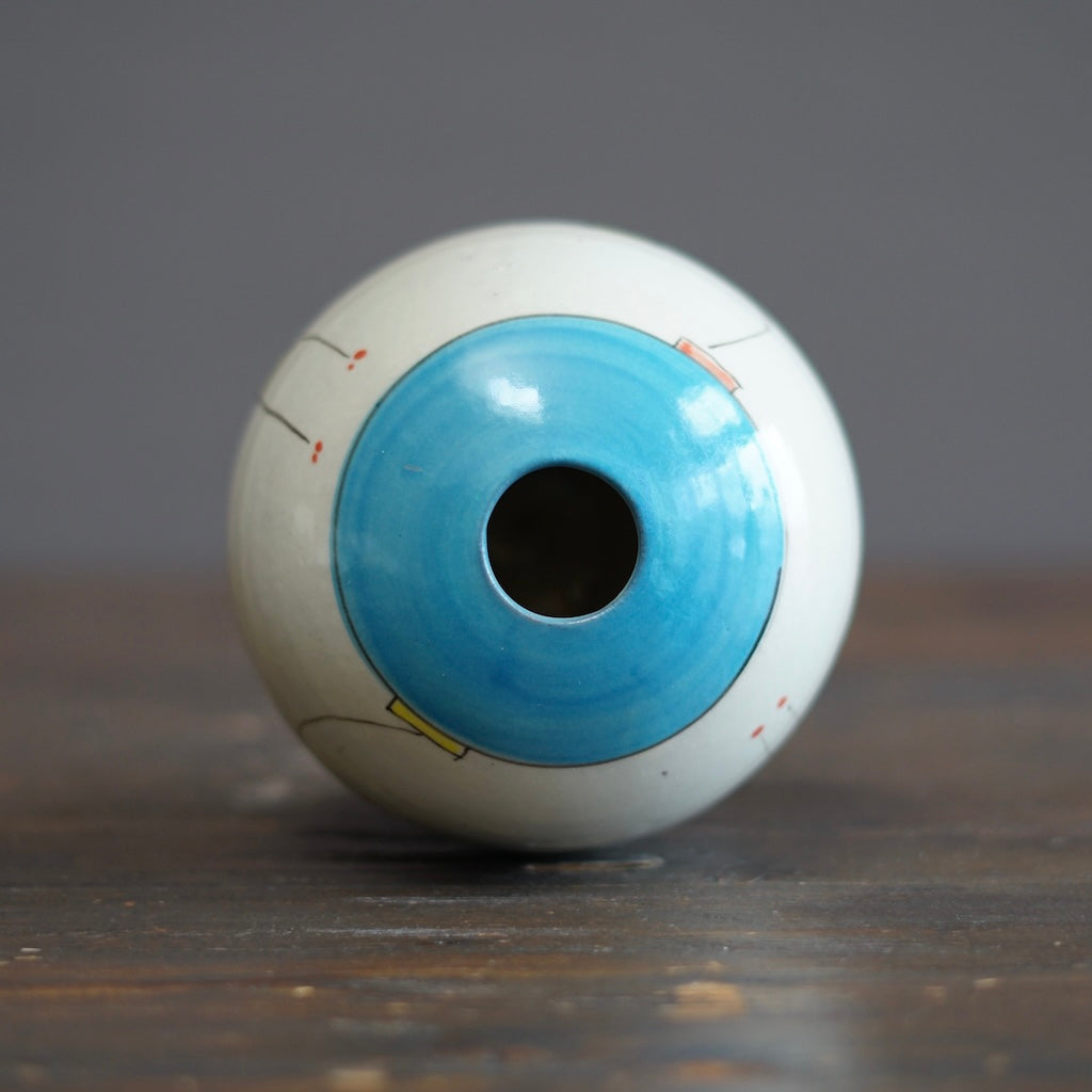 "Schematics" Globe Flower Vase #BB89D