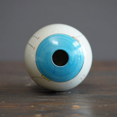 "Schematics" Globe Flower Vase #BB89D