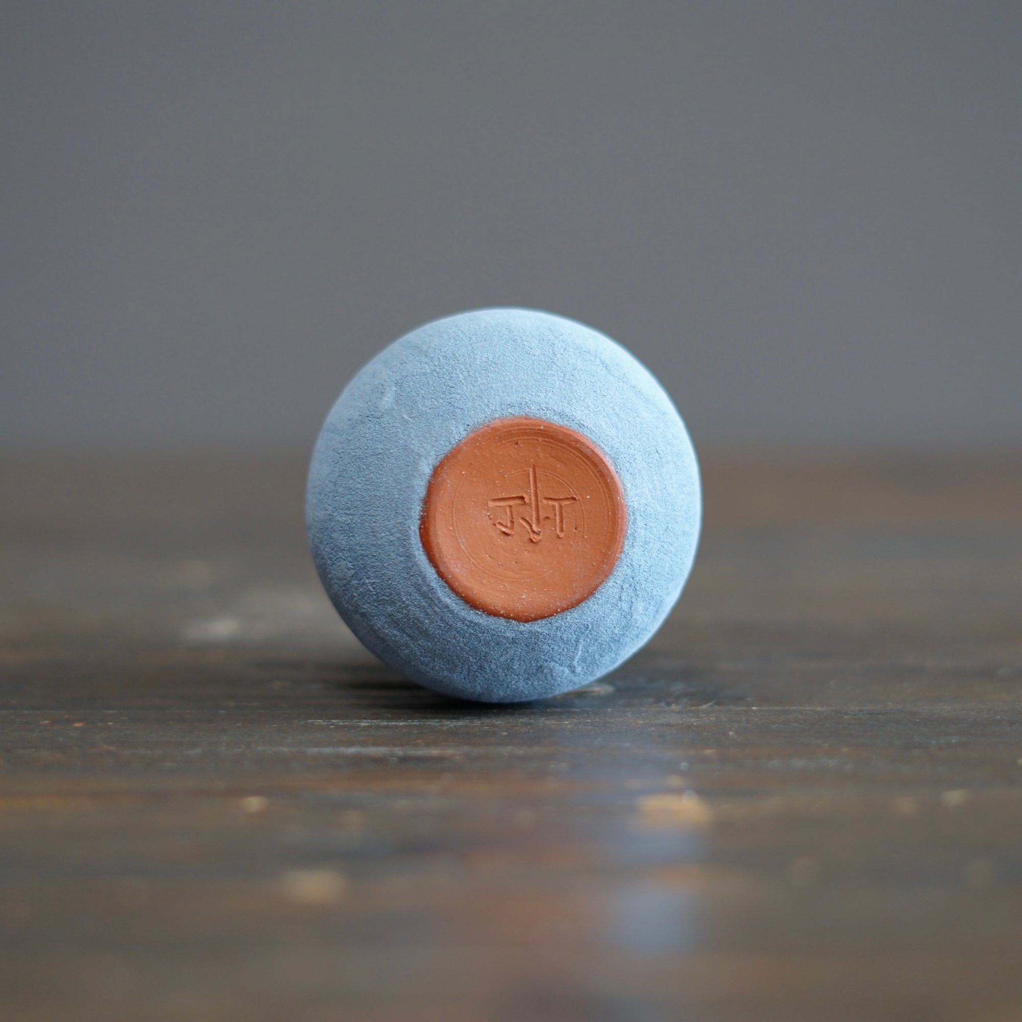 Silver Gray / Red Mini Dino Vase #JT426C