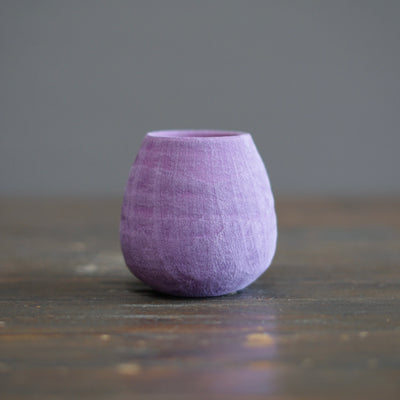 Lavender / Orange Mini Dino Vase #J421D
