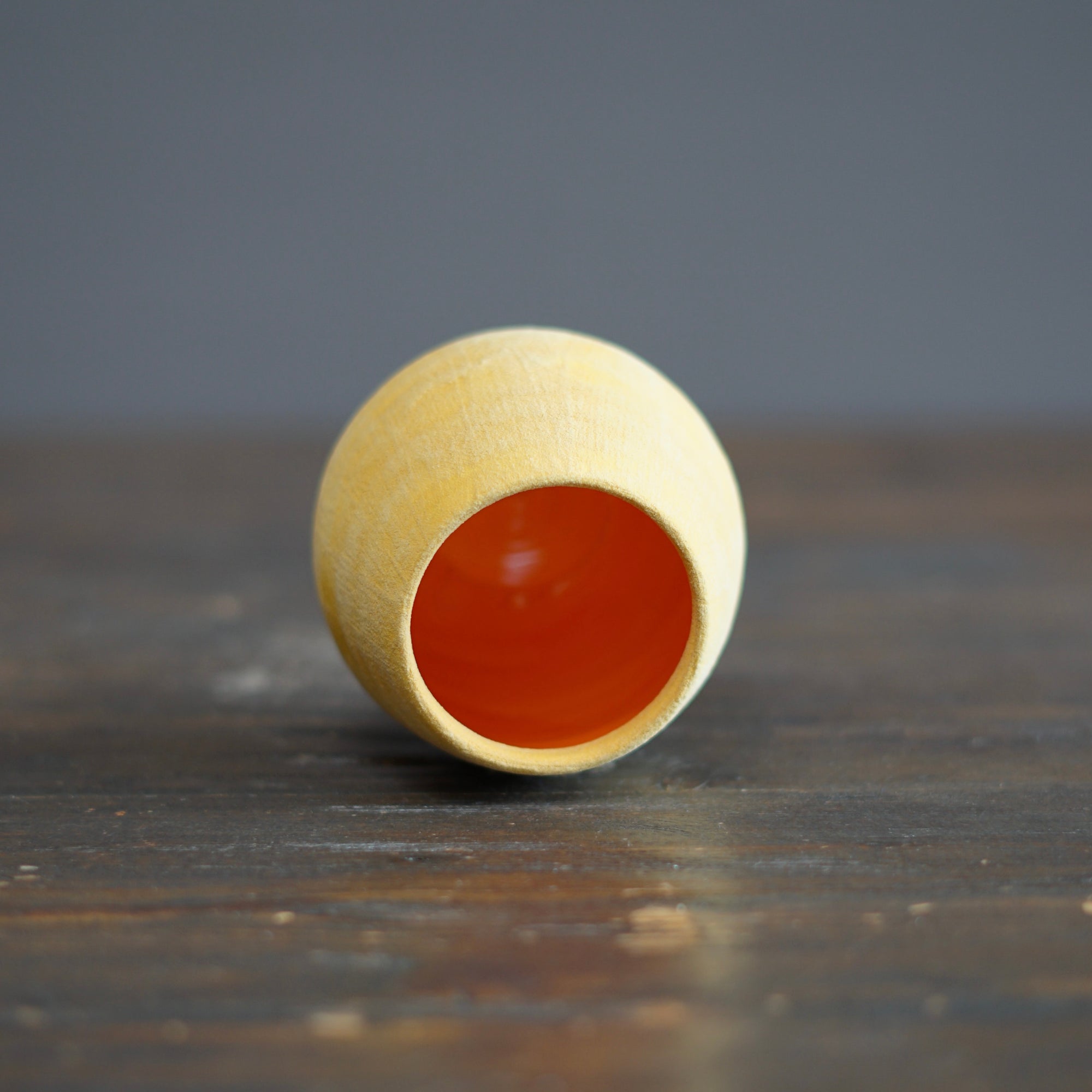 Yellow / Orange Extra Small Dino Vase #JT425A