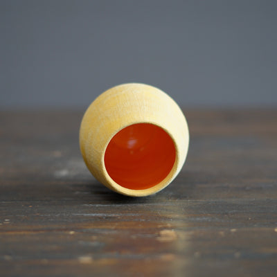 Yellow / Orange Extra Small Dino Vase #JT425A