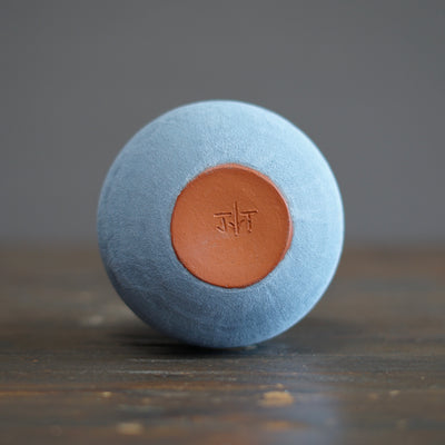 Silver Gray / Red Small Dino Vase #JT424A