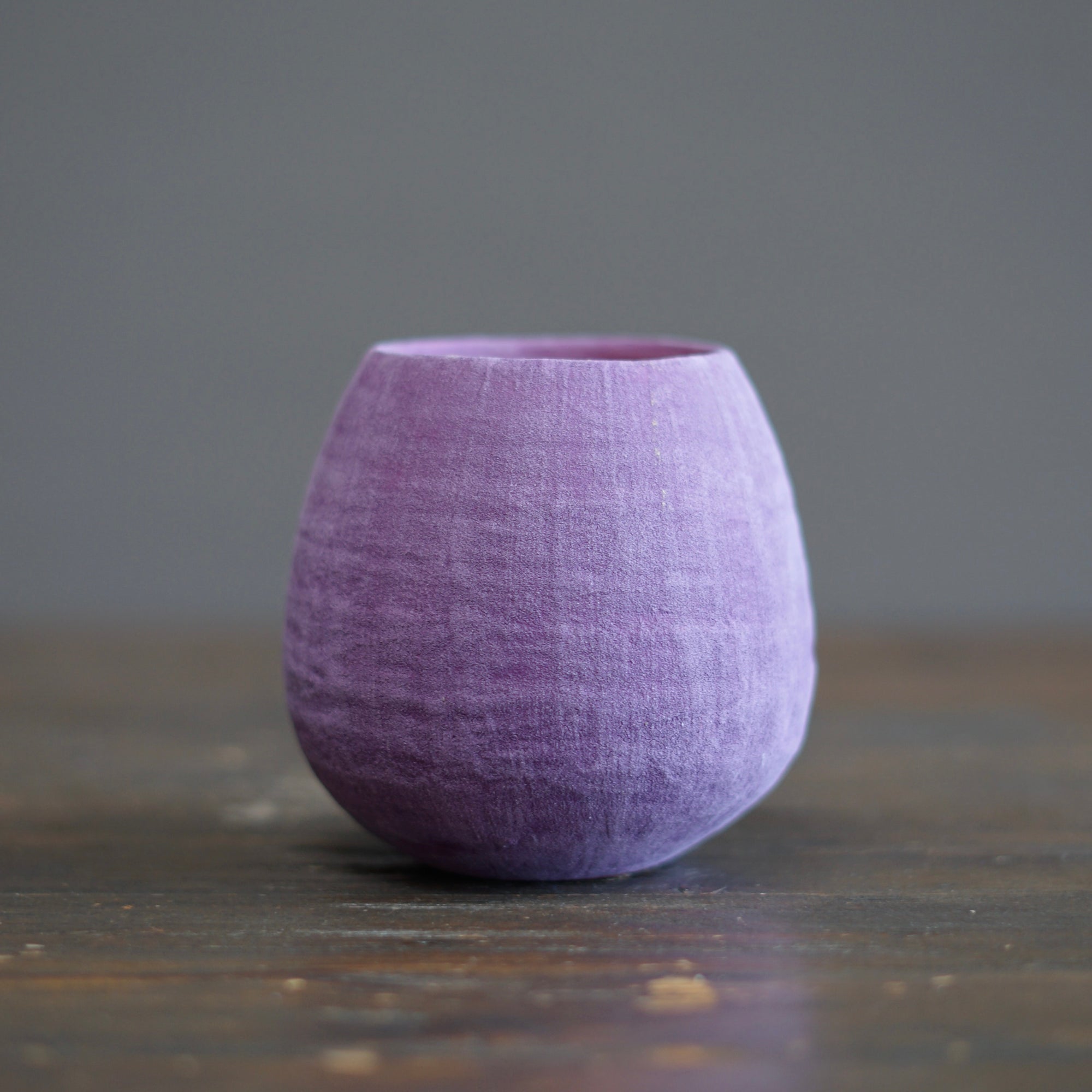 Lavender / Orange Small Dino Vase #JT424B