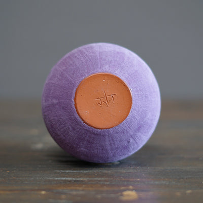 Lavender / Orange Small Dino Vase #JT424B