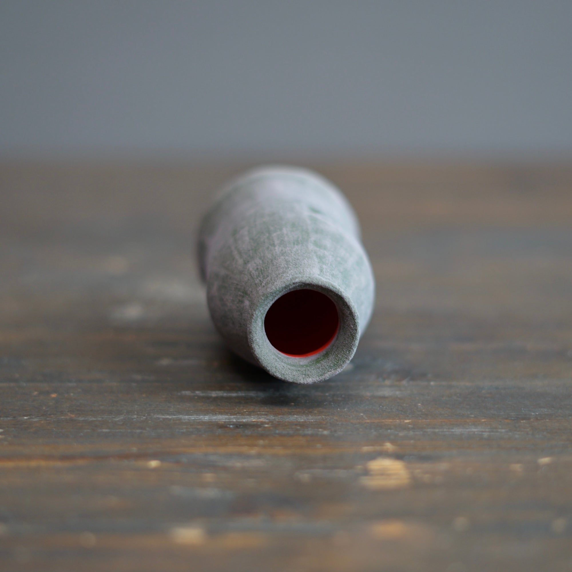 Grass / Red Mini Bottle Vase #JT427C