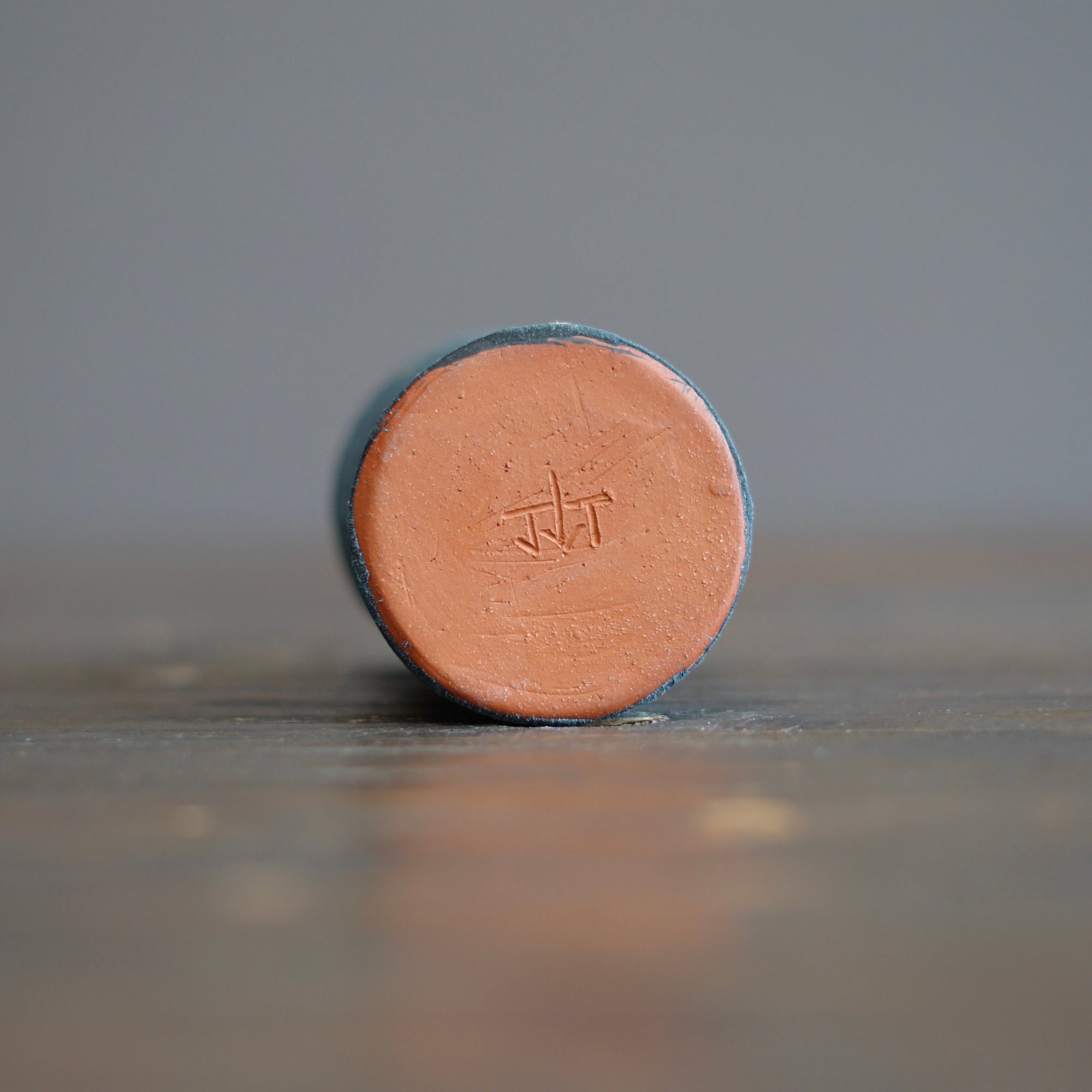 Slate Gray / Red Mini Bottle Vase #JT427E