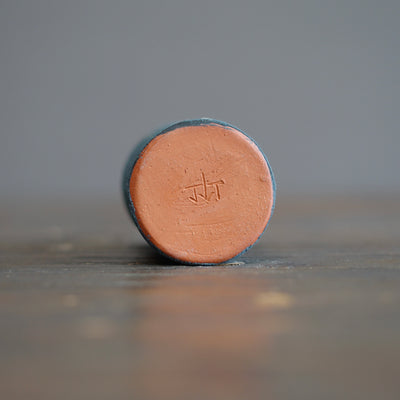 Slate Gray / Red Mini Bottle Vase #JT427E