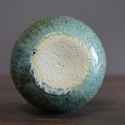 Green Caviar Globe Vase #LK870B