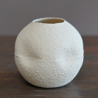 White Caviar Globe Vase #LK870A