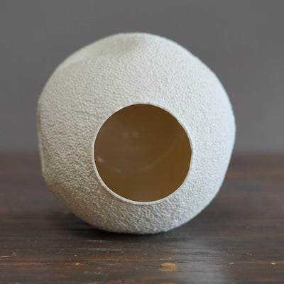 White Caviar Globe Vase #LK870A