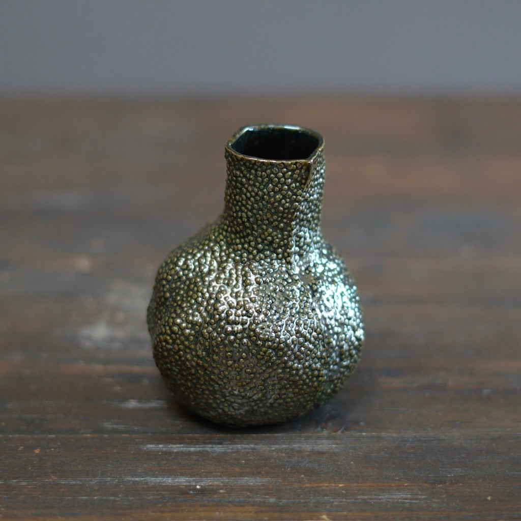 Green Caviar Small Flower Vase #LK872A