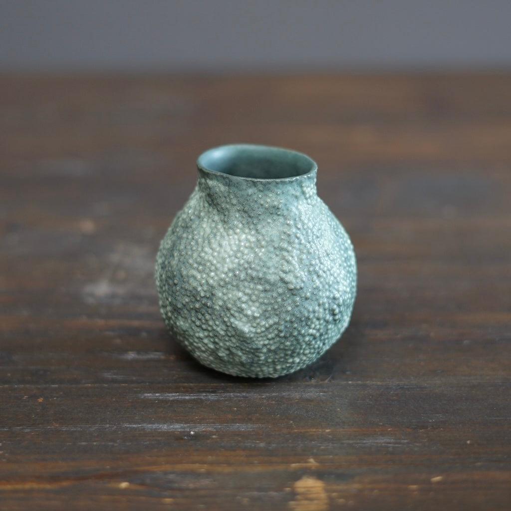 Green Caviar Small Flower Vase #LK873A