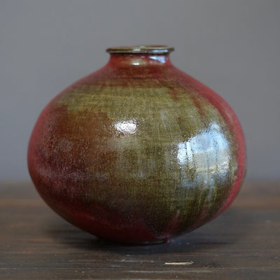 Wood Fired Red Jar #SY734