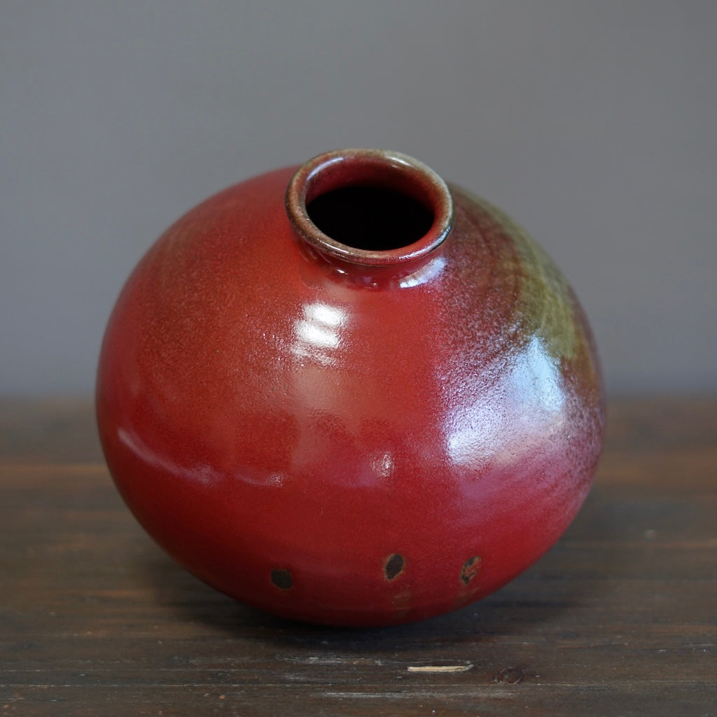 Wood Fired Red Jar #SY734