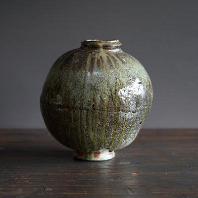 Wood Fired Orb Jar #FQ734