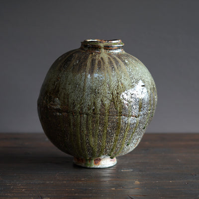 Wood Fired Orb Jar #FQ734
