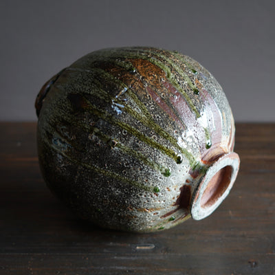 Wood Fired Orb Jar #FQ734