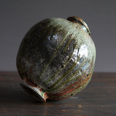 Wood Fired Orb Jar #FQ734