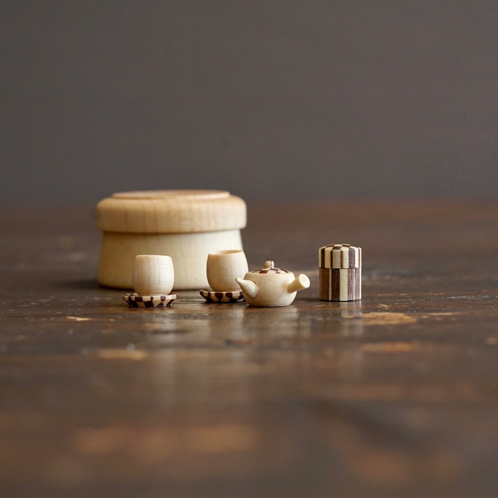 YOSEGI Miniature Japanese Tea Set "Light"