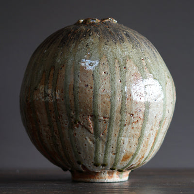 Wood Fired Orb Jar #FQ733