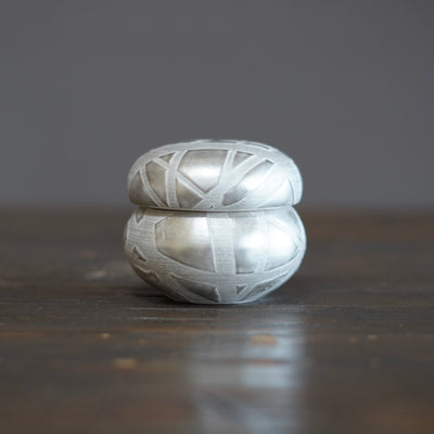 Geometric Silver Container #OMT123D