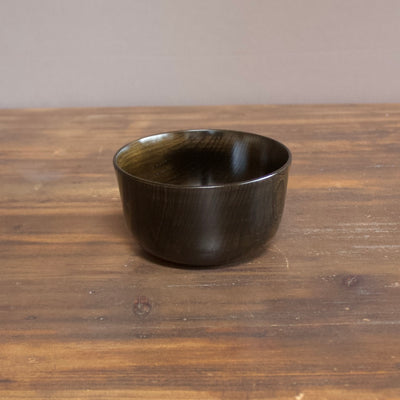 Black Lacquer Soup Bowl #E34-11