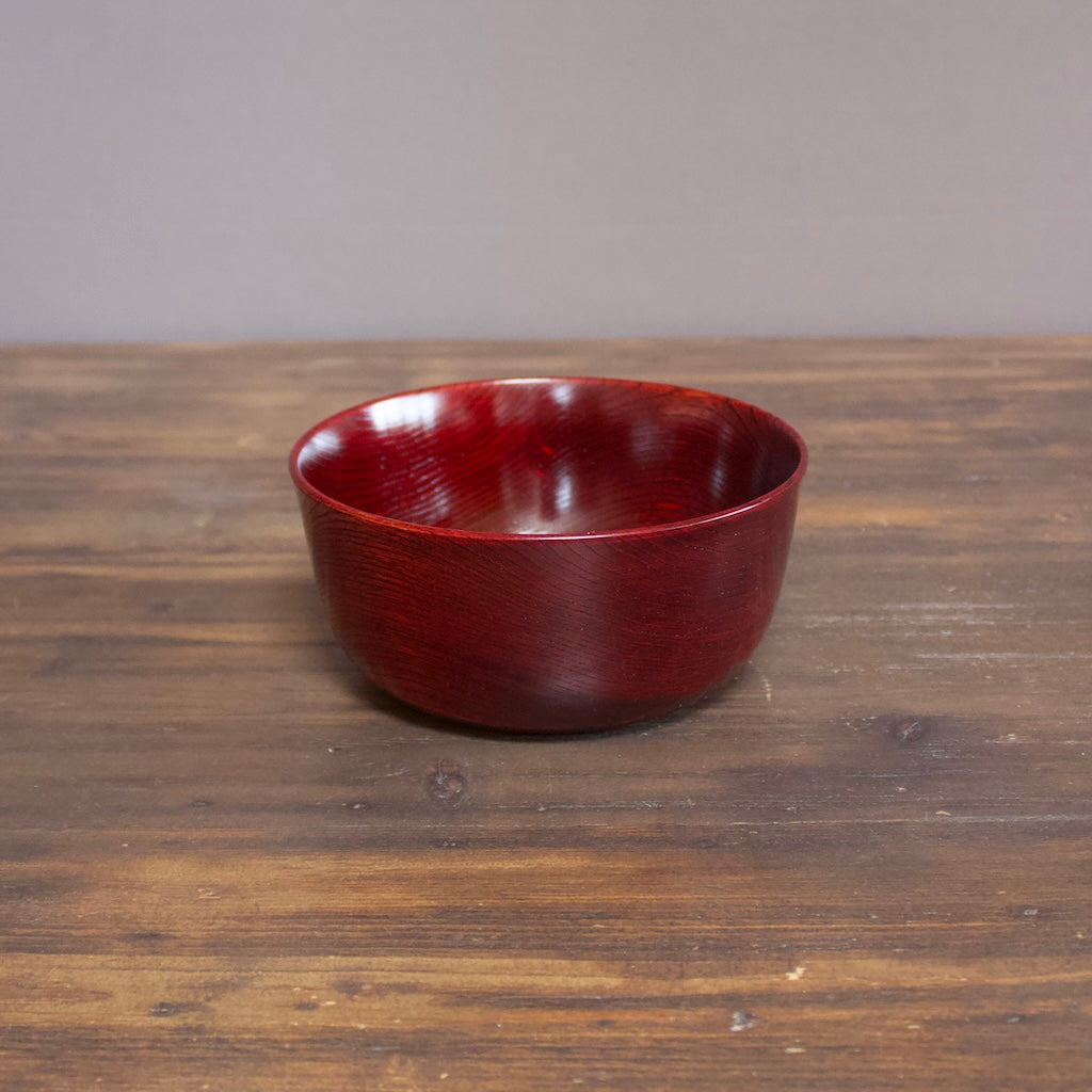 Large Red Lacquer Bowl #E34-10