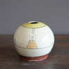 "Schematics" Globe Form Vase #BC59