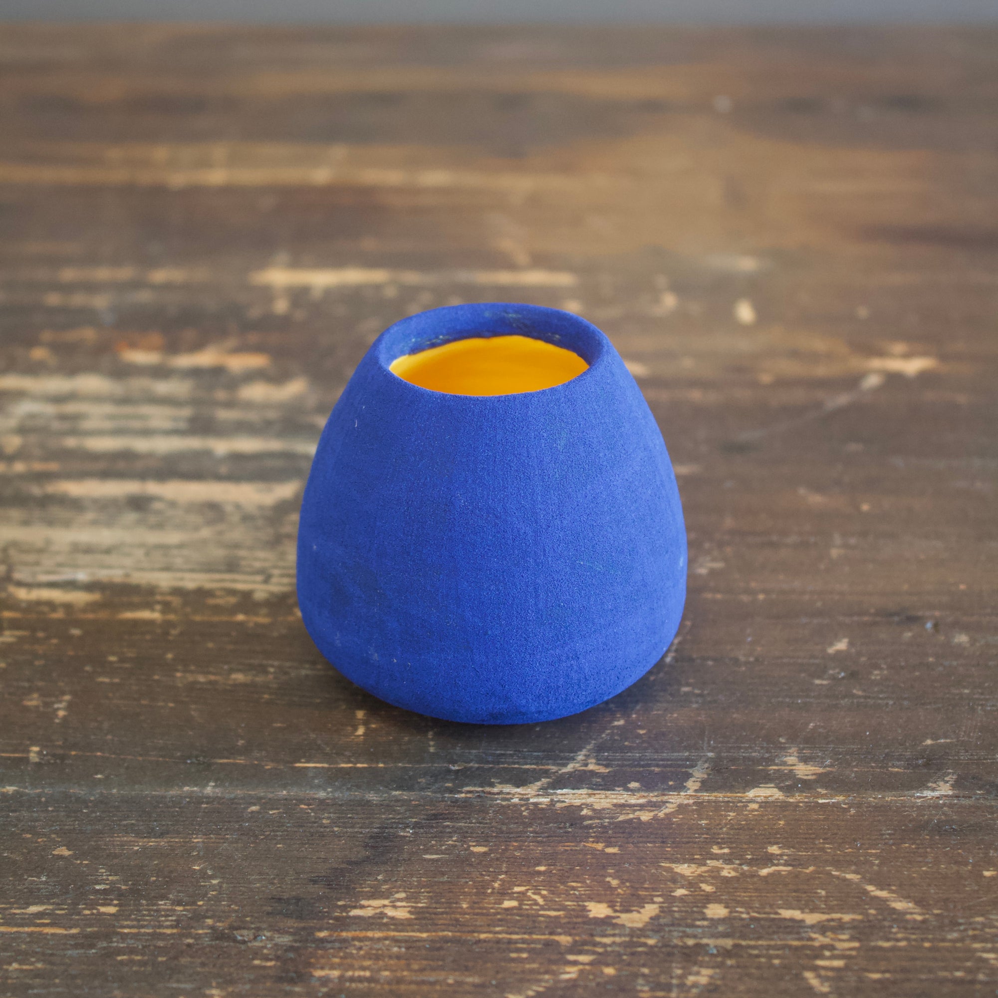 Mini Dino Vase Blue / Yellow #JT323