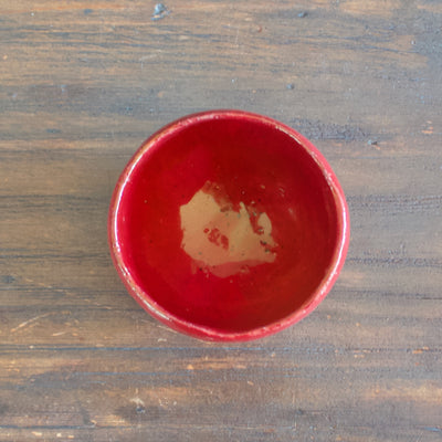 Round Red Glaze Tea Cup #HT361C