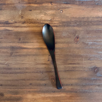 Black AKEBONO Soup Spoon #E965